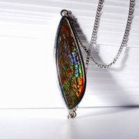 Sterling Silver Ammolite Pendant  #977