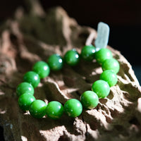 14mm Polar Jade Beaded Bracelet #2315