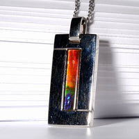 Sterling Silver Ammolite Pendant #332