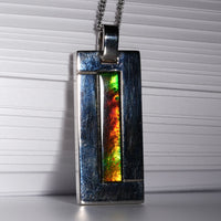 Safety Amulet Ammolite Pendant #338