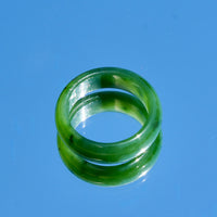 Wide Band Jade Ring #2318