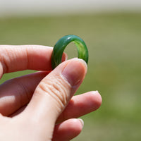 Wide Band Jade Ring #2318