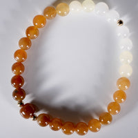 14k Multicolour Jade Beaded Bracelet #1901