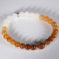 14k Multicolour Jade Beaded Bracelet #1901