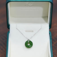 SIBERIAN JADE PI DONUT PENDANT #1706