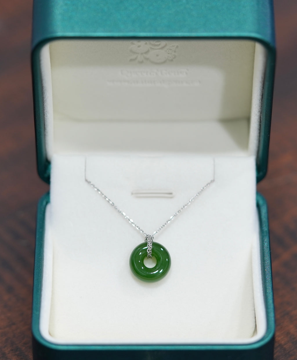 SIBERIAN JADE PI DONUT PENDANT #1706