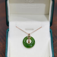 18k Siberian Jade PI Harmony Pendant  #1721