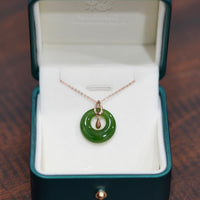 18k Siberian Jade PI Harmony Pendant  #1721