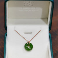 SIBERIAN JADE PI DONUT PENDANT #1706