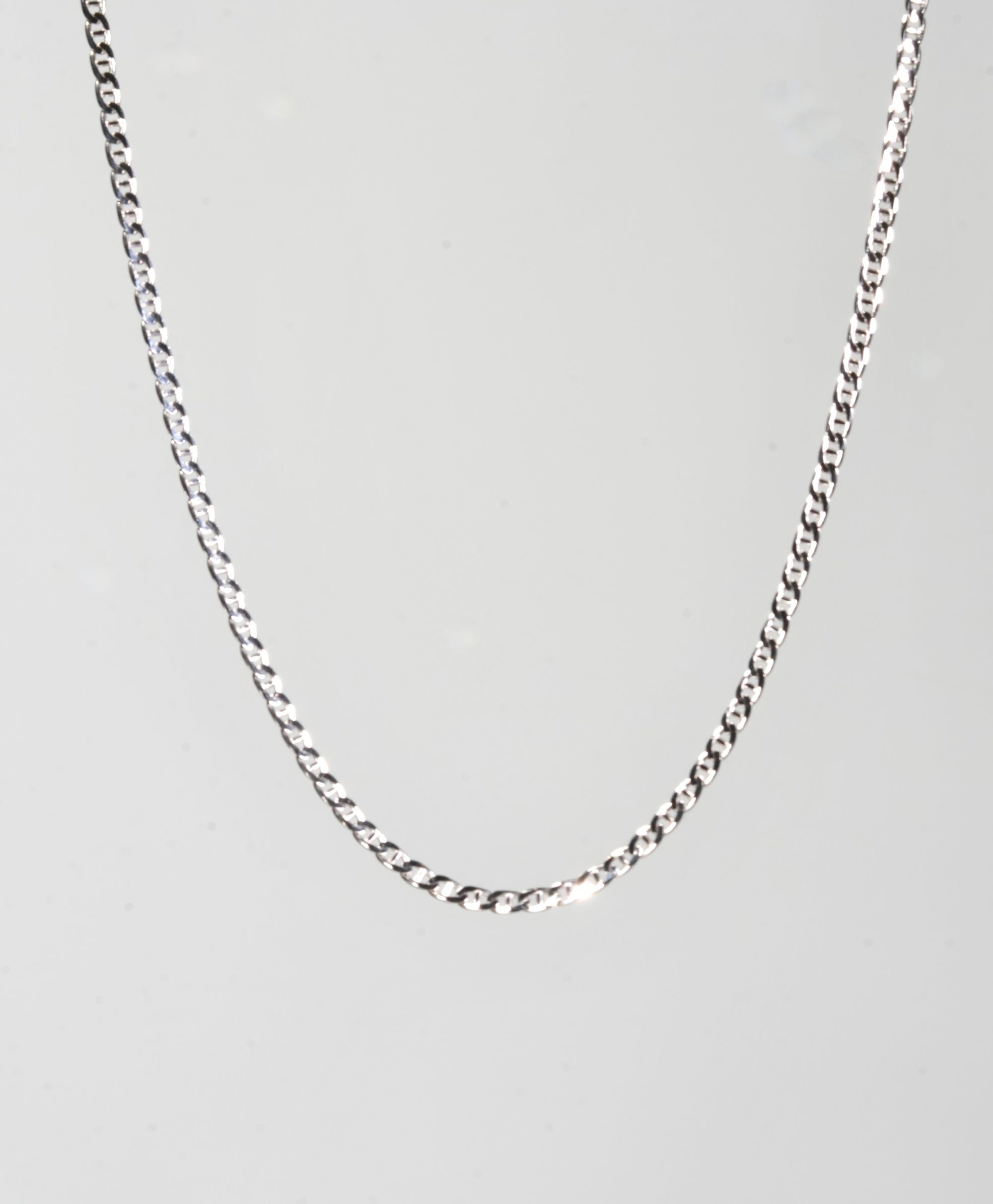18" 14K White Gold Chain #2921
