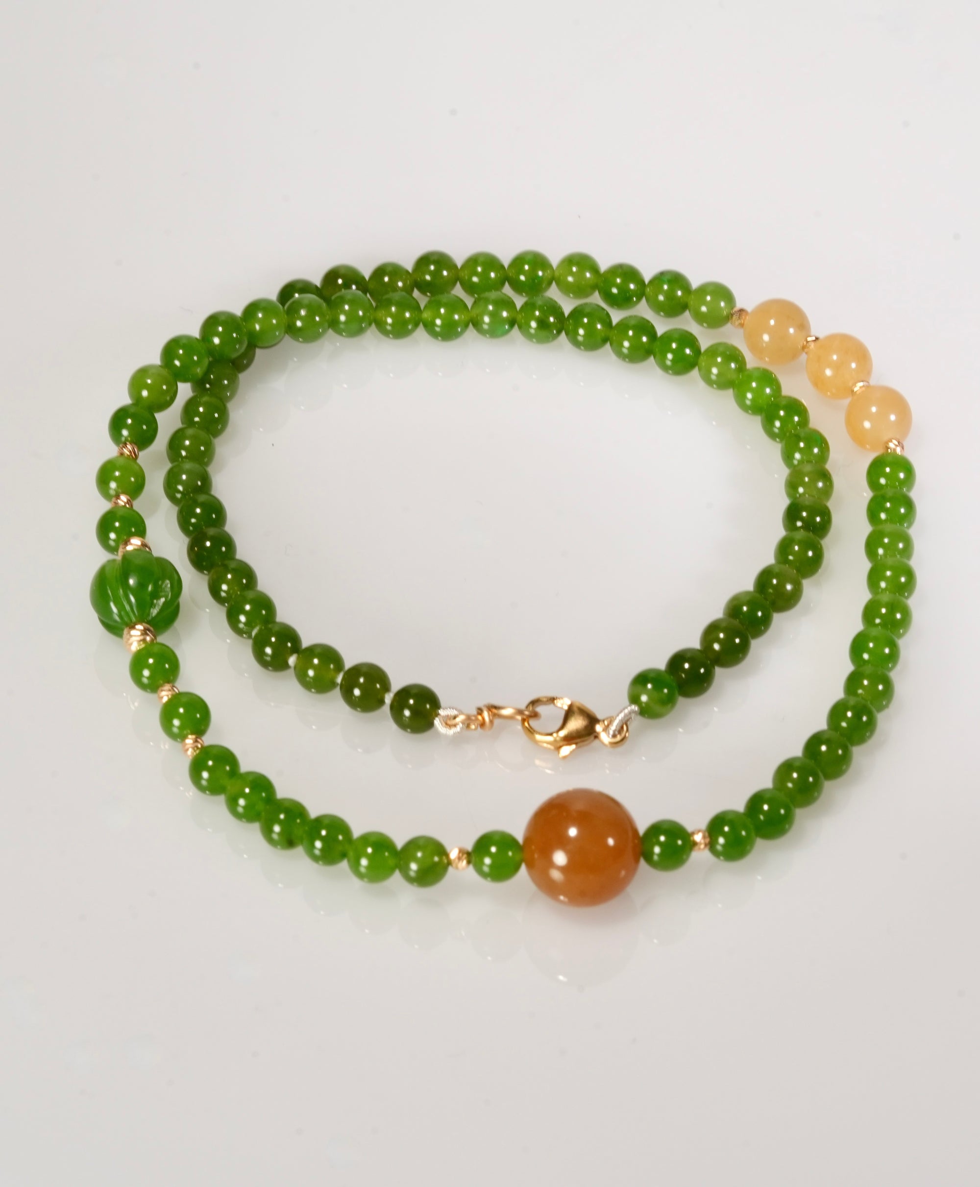 Jade Necklace Eternal Lucky Natural Jade #2918