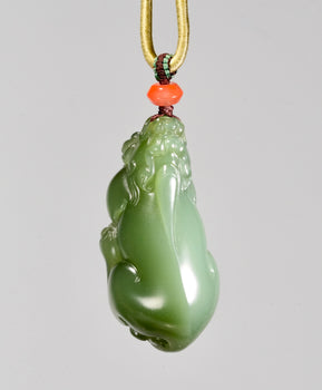 Siberian Jade Pixiu Pendant Natural Jade #2927