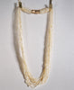 14K GOLD AKOYA KESHI PEARLS NECKLACE #1591