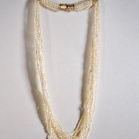 14K GOLD AKOYA KESHI PEARLS NECKLACE #1591