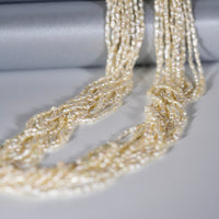 14K GOLD AKOYA KESHI PEARLS NECKLACE #1591