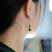 JADE GOURD EARRINGS #1083