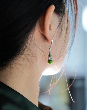 JADE GOURD EARRINGS #1083