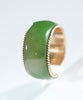 Sz4.5 14k Polar Jade Ring #2501-3