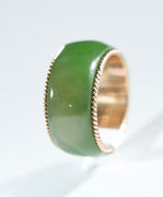 Sz4.5 14k Polar Jade Ring #2501-3