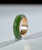 Sz5 14k Polar Jade Ring #2501-4