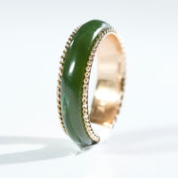 Sz5 14k Polar Jade Ring #2501-5