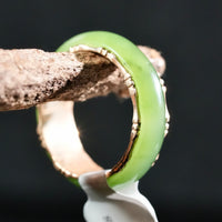 Sz5.5 14k Polar Jade Ring #2501-6