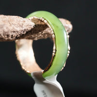 Sz5.5 14k Polar Jade Ring #2501-6