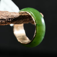 Sz6 14k Polar Jade Ring #2502-8