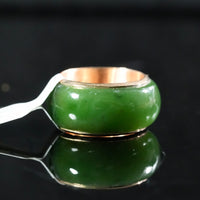 Sz12 14k Polar Jade Ring #2501-12