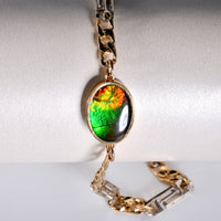 10k Ammolite Triplet Bracelet #1534