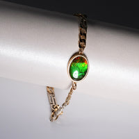 10k Ammolite Triplet Bracelet #1534