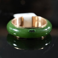 Sz8 14k Polar Jade Ring #2501-16