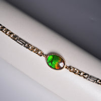 10k Ammolite Triplet Bracelet #1534