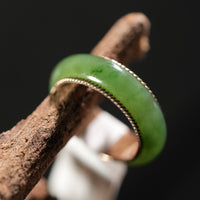 Sz5.5 14k Polar Jade Ring #2502-21