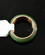 Sz5 14k Polar Jade Ring #2502-22