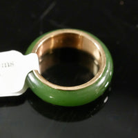 Sz5 14k Polar Jade Ring #2502-23