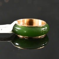 Sz5 14k Polar Jade Ring #2502-23