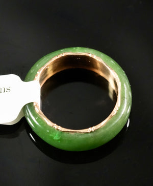 Sz6 14k Polar Jade Ring #2502-26