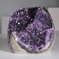 AMETHYST SEMI-GEODE EDGE POLISHED BASE CUT(1.37 LB) #1865