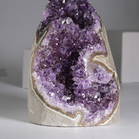 AMETHYST SEMI-GEODES BASE CUT 3.9 LB #1863