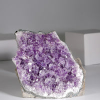 AMETHYST SEMI-GEODE EXTRA QUALITY BASE CUT(1.4 LB) #1852