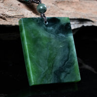 Jade Nothing Pendant Necklace #2284-1