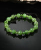 6" Polar Jade Grade Beaded Bracelet #2496