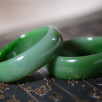 TOP GRADE SIBERIAN JADE BANGLES - ONE PAIR  #1892