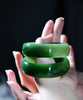 TOP GRADE SIBERIAN JADE BANGLES - ONE PAIR  #1892