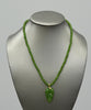 Siberian Jade Leaf Beaded Necklace #1666-2