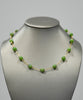 18k 8mm Chatoyant Jade Starry Necklace #2563