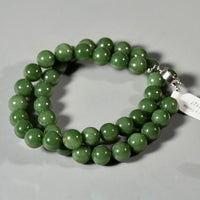 10mm Canadian Jade Beaded Necklace #2534