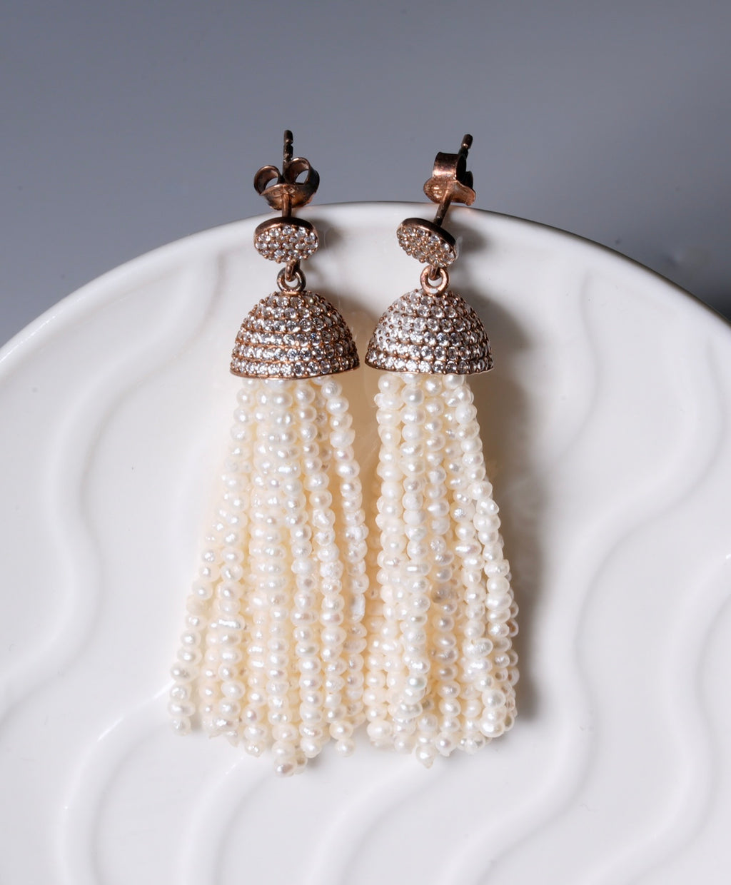 RICE PEARL EARRINGS #1607