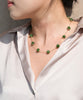 18k 8mm Chatoyant Jade Starry Necklace #2563